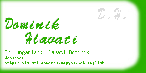 dominik hlavati business card